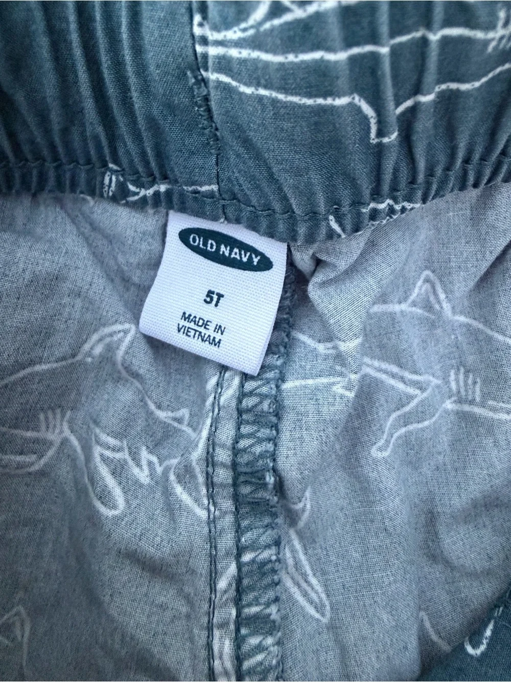 Old Navy Blue Shark-Print Kids Shorts Size 5T